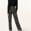 DIANE VON FURSTENBERG Denise Marlenehose Damen, Schwarz