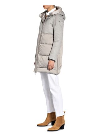 DUNO Daunenmantel Damen, Grau
