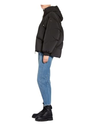 DUNO Peggie Oversized-Daunenjacke Damen, Schwarz