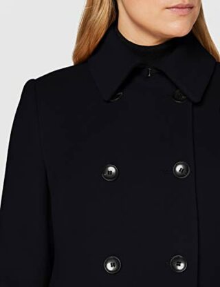 Daniel Hechter 680 Wollmantel Damen, Schwarz