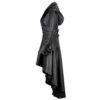 Dark In Love Ledermantel Damen, Schwarz