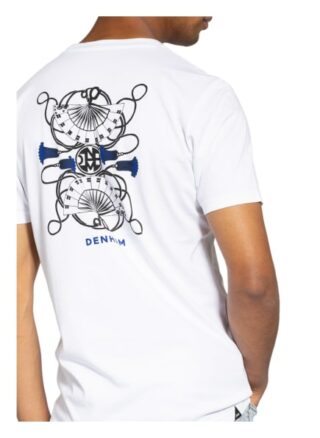 Denham Fan T-Shirt Herren, Weiß