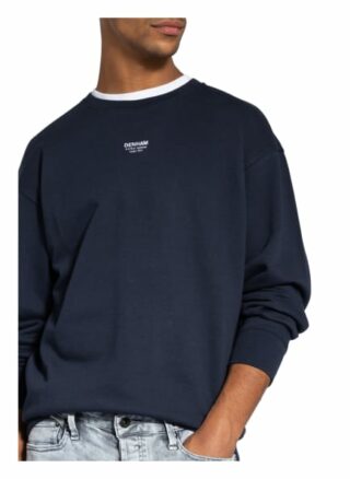 Denham Mori Sweatshirt Herren, Blau