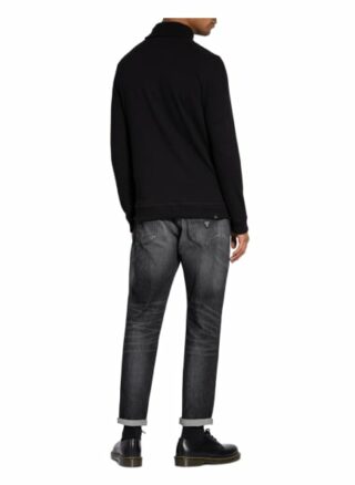 Denham Tab Rollkragenpullover Herren, Schwarz