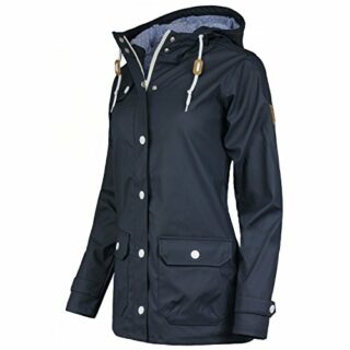 Derbe Peninsula Dots Regenjacke Damen, Blau