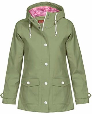 Derbe Regenjacke Damen, Grün