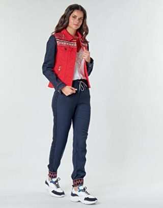 Desigual Duval Jeansjacke Damen, Rot