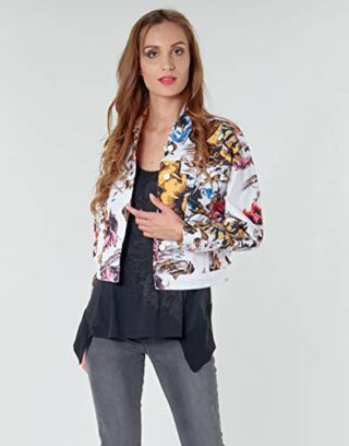 Desigual Fantasy Jeansjacke Damen, Bunt