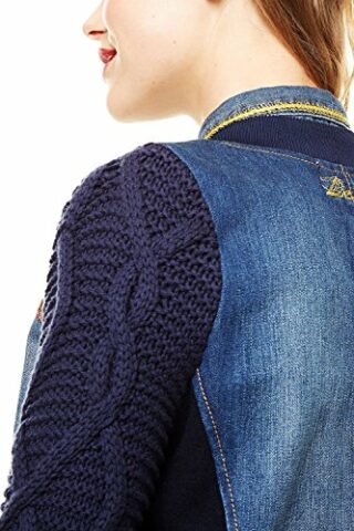 Desigual Jeansjacke Damen, Blau