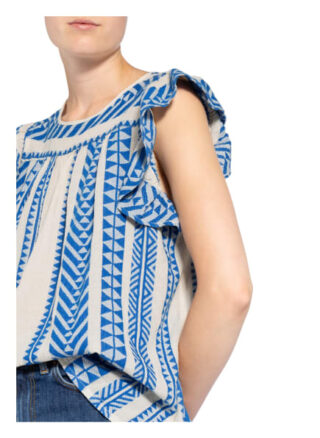 Devotion Blusentop Damen, Blau