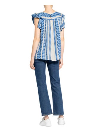 Devotion Blusentop Damen, Blau