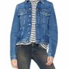 Diesel Velvet Jeansjacke Damen, Blau