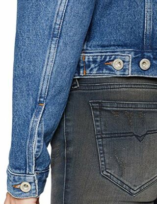 Diesel Velvet Jeansjacke Damen, Blau