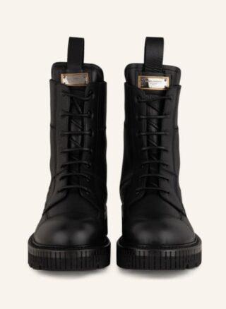 Dolce&Gabbana Bernini Schnürboots Herren, Schwarz