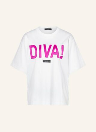 Dolce&Gabbana Diva T-Shirts Damen, Weiß