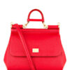 Dolce&Gabbana Miss Sicily Medium Handtasche Damen, Rot