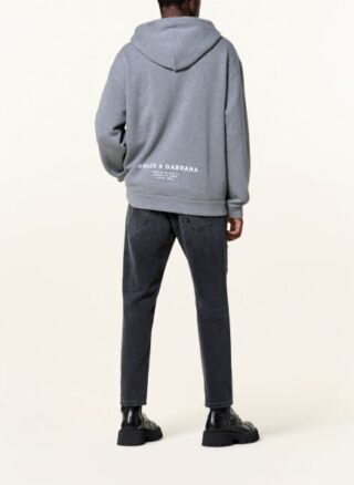 Dolce&Gabbana Oversized-Hoodie Herren, Grau