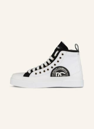 Dolce&Gabbana Portofino Hightop-Sneaker Damen, Schwarz
