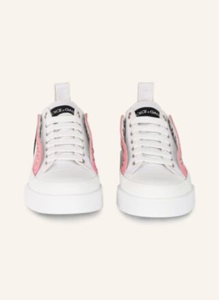 Dolce&Gabbana Portofino Hightop-Sneaker Damen, Weiß