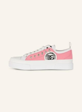 Dolce&Gabbana Portofino Hightop-Sneaker Damen, Weiß