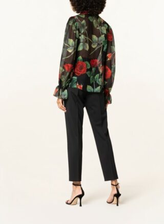 Dolce&Gabbana Schluppenbluse Damen, Schwarz