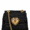 Dolce&Gabbana Small Schultertasche Damen, Schwarz