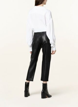 Dondup 7/8-Lederhose Damen, Schwarz