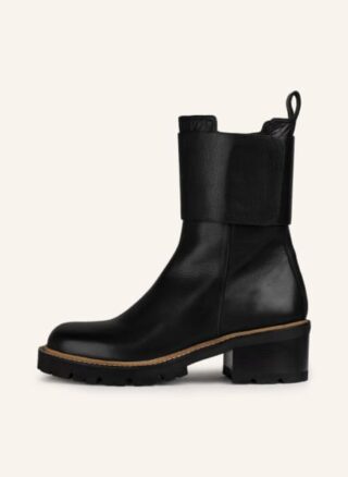 Donna Carolina Biker Boots Damen, Schwarz