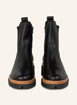 Donna Carolina Chelsea Boots Damen, Schwarz