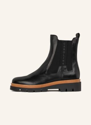Donna Carolina Chelsea Boots Damen, Schwarz