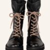 Donna Carolina Schnürboots Damen, Schwarz
