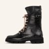 Donna Carolina Schnürboots Damen, Schwarz