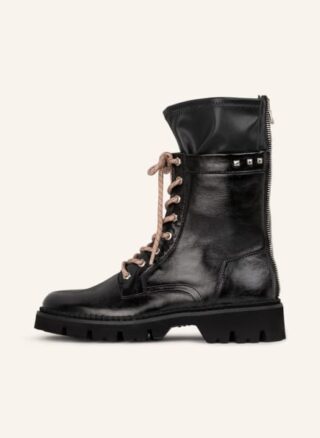 Donna Carolina Schnürboots Damen, Schwarz