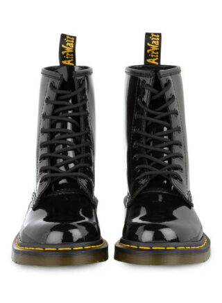 Dr. Martens 1460 Patent Lack-Schnürboots Damen, Schwarz