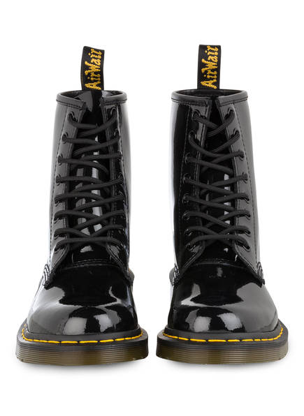 Dr. Martens 1460 Patent Lack-Schnürboots Damen, Schwarz Dr. Martens 1460 Patent Lack-Schnürboots Damen, Schwarz