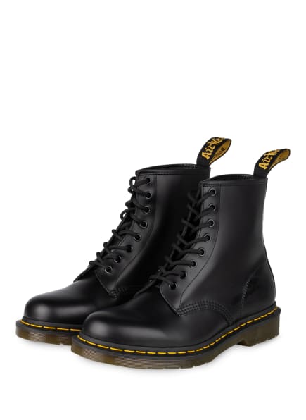 Dr. Martens 1460 Smooth Schnürboots Damen, Schwarz Dr. Martens 1460 Smooth Schnürboots Damen, Schwarz