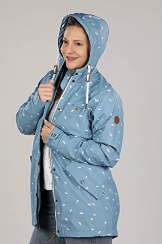 Dry Fashion Regenmantel Damen, Blau