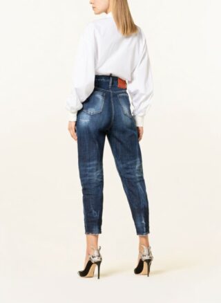 Dsquared2 7/8 Straight Leg Jeans Damen, Blau