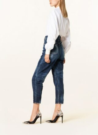 Dsquared2 7/8 Straight Leg Jeans Damen, Blau