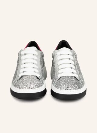 Dsquared2 Bumper Plateau-Sneaker Damen, Silber
