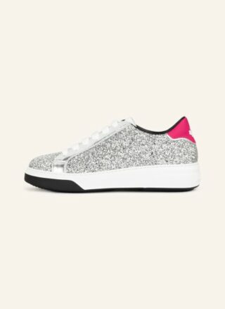 Dsquared2 Bumper Plateau-Sneaker Damen, Silber