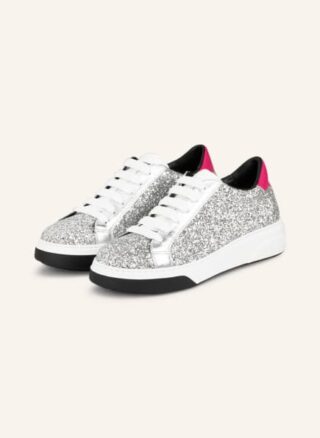 Dsquared2 Bumper Plateau-Sneaker Damen, Silber