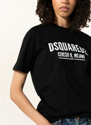 Dsquared2 Ceresio Renny T-Shirts Damen, Schwarz