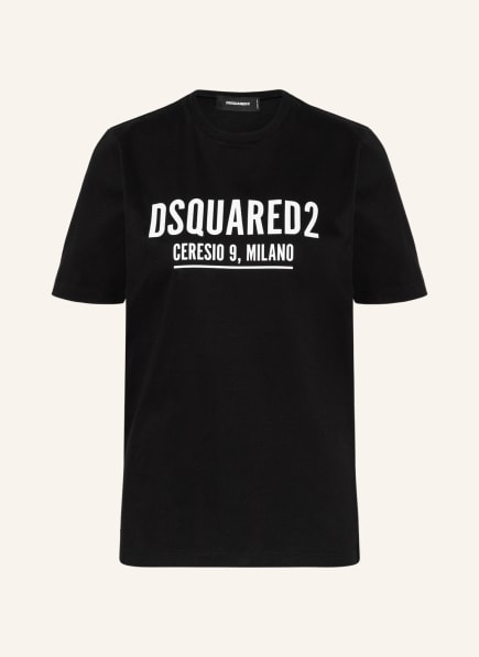 Dsquared2 Ceresio Renny T-Shirts Damen, Schwarz Dsquared2 Ceresio Renny T-Shirts Damen, Schwarz
