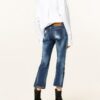 Dsquared2 Flared Leg Jeans Damen, Blau