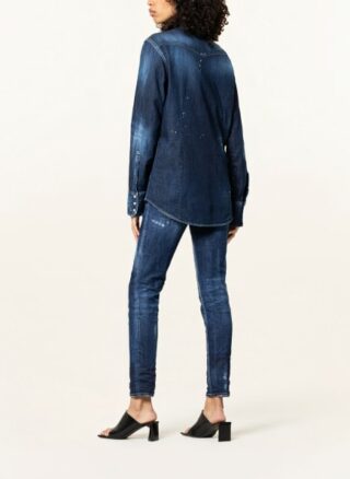 Dsquared2 Jeans-Bluse Damen, Blau