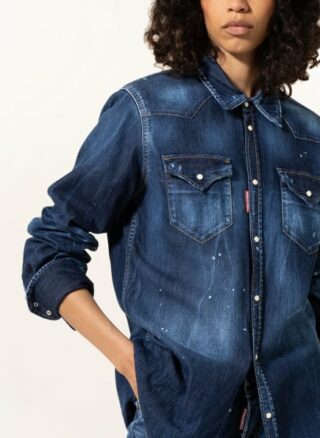 Dsquared2 Jeans-Bluse Damen, Blau
