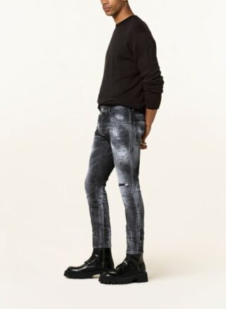 Dsquared2 Jeans Skater Tapered Jeans Herren, Schwarz