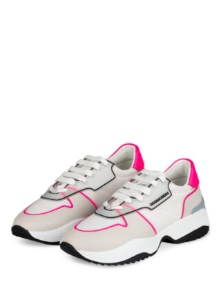 Dsquared2 Plateau-Sneaker Damen, Weiß