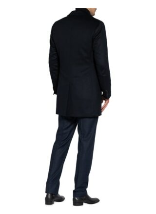 EDUARD DRESSLER Ruben Cashmere-Mantel Herren, Blau